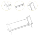 Maxbell Desktop Book Rack Stable Portable Bookshelf for Office Household Living Room White