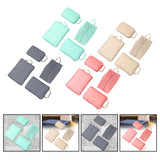Maxbell 4 Pieces Packing Cubes Suitcase Pouch for Family Breaks Business Trips Beach Blue