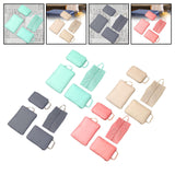 Maxbell 4 Pieces Packing Cubes Suitcase Pouch for Family Breaks Business Trips Beach Blue