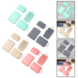 Maxbell 4 Pieces Packing Cubes Suitcase Pouch for Family Breaks Business Trips Beach Blue