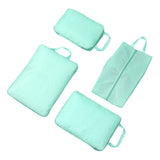 Maxbell 4 Pieces Packing Cubes Suitcase Pouch for Family Breaks Business Trips Beach Blue