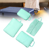 Maxbell 4 Pieces Packing Cubes Suitcase Pouch for Family Breaks Business Trips Beach Blue