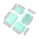 Maxbell 4 Pieces Packing Cubes Suitcase Pouch for Family Breaks Business Trips Beach Blue