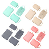 Maxbell 4 Pieces Packing Cubes Suitcase Pouch for Family Breaks Business Trips Beach Blue