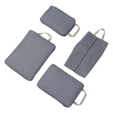 Maxbell 4 Pieces Packing Cubes Suitcase Pouch for Family Breaks Business Trips Beach Gray