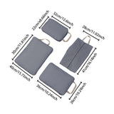 Maxbell 4 Pieces Packing Cubes Suitcase Pouch for Family Breaks Business Trips Beach Gray