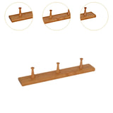 Maxbell Wooden Coat Hooks Wall Organizer Wall Mount for Kitchen Mudroom Wall or Door 3 Hooks
