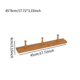 Maxbell Wooden Coat Hooks Wall Organizer Wall Mount for Kitchen Mudroom Wall or Door 3 Hooks