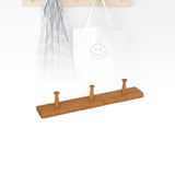 Maxbell Wooden Coat Hooks Wall Organizer Wall Mount for Kitchen Mudroom Wall or Door 3 Hooks