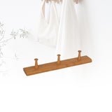 Maxbell Wooden Coat Hooks Wall Organizer Wall Mount for Kitchen Mudroom Wall or Door 3 Hooks