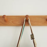 Maxbell Wooden Coat Hooks Wall Organizer Wall Mount for Kitchen Mudroom Wall or Door 3 Hooks