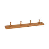 Maxbell Wooden Coat Hooks Wall Organizer Wall Mount for Kitchen Mudroom Wall or Door 4 Hooks