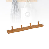 Maxbell Wooden Coat Hooks Wall Organizer Wall Mount for Kitchen Mudroom Wall or Door 4 Hooks