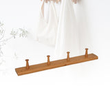 Maxbell Wooden Coat Hooks Wall Organizer Wall Mount for Kitchen Mudroom Wall or Door 4 Hooks