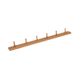 Maxbell Wooden Coat Hooks Wall Organizer Wall Mount for Kitchen Mudroom Wall or Door 6 Hooks