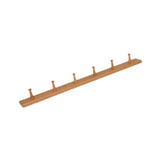 Maxbell Wooden Coat Hooks Wall Organizer Wall Mount for Kitchen Mudroom Wall or Door 6 Hooks