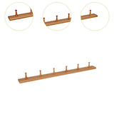 Maxbell Wooden Coat Hooks Wall Organizer Wall Mount for Kitchen Mudroom Wall or Door 6 Hooks