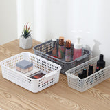 Maxbell 6 Pieces Storage Baskets Space Saving Storage Box for Office Organizing Closet Grey