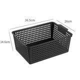 Maxbell 6 Pieces Storage Baskets Space Saving Storage Box for Office Organizing Closet Grey