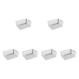 Maxbell 6 Pieces Storage Baskets Space Saving Storage Box for Office Organizing Closet White