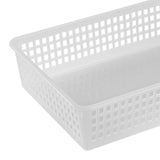 Maxbell 6 Pieces Storage Baskets Hollow Design Container for Cosmetics Snacks Closet Clear