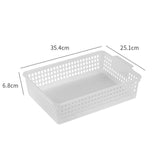 Maxbell 6 Pieces Storage Baskets Hollow Design Container for Cosmetics Snacks Closet Clear