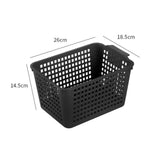Maxbell 6Pcs Storage Baskets Vanity Organizer Trays for Dorm Document Organizer File Black