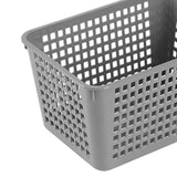 Maxbell 6Pcs Storage Baskets Vanity Organizer Trays for Dorm Document Organizer File Gray
