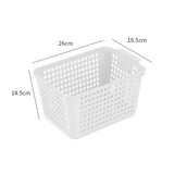 Maxbell 6Pcs Storage Baskets Vanity Organizer Trays for Dorm Document Organizer File Clear