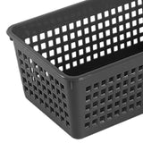 Maxbell 6 Pieces Desktop Storage Baskets Makeup Organizer Trays for Bedroom Washroom Black