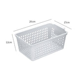 Maxbell 6 Pieces Desktop Storage Baskets Makeup Organizer Trays for Bedroom Washroom Clear