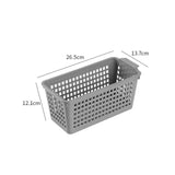 Maxbell 6Pcs Desktop Storage Basket Bins Decor Vanity Trays for Shelves Dresser Home Gray