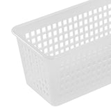 Maxbell 6Pcs Desktop Storage Basket Bins Decor Vanity Trays for Shelves Dresser Home Clear