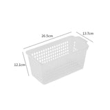 Maxbell 6Pcs Desktop Storage Basket Bins Decor Vanity Trays for Shelves Dresser Home Clear