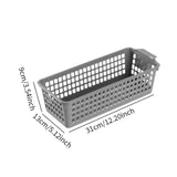 Maxbell 6Pcs Storage Baskets Large Capacity Storage Box for Clothes Cosmetics Closet Grey