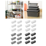 Maxbell 6Pcs Storage Baskets Large Capacity Storage Box for Clothes Cosmetics Closet Grey
