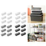 Maxbell 6Pcs Storage Baskets Large Capacity Storage Box for Clothes Cosmetics Closet Grey