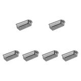 Maxbell 6Pcs Storage Baskets Large Capacity Storage Box for Clothes Cosmetics Closet Grey