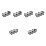 Maxbell 6Pcs Storage Baskets Large Capacity Storage Box for Clothes Cosmetics Closet Grey