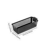 Maxbell 6Pcs Storage Baskets Large Capacity Storage Box for Clothes Cosmetics Closet Black