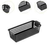 Maxbell 6Pcs Storage Baskets Large Capacity Storage Box for Clothes Cosmetics Closet Black