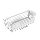Maxbell 6Pcs Storage Baskets Large Capacity Storage Box for Clothes Cosmetics Closet White