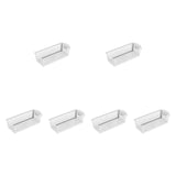 Maxbell 6Pcs Storage Baskets Large Capacity Storage Box for Clothes Cosmetics Closet White