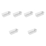 Maxbell 6Pcs Storage Baskets Large Capacity Storage Box for Clothes Cosmetics Closet White