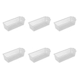 Maxbell 6Pcs Storage Baskets Large Capacity Storage Box for Clothes Cosmetics Closet Clear