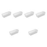 Maxbell 6Pcs Storage Baskets Large Capacity Storage Box for Clothes Cosmetics Closet Clear