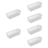 Maxbell 6Pcs Storage Baskets Large Capacity Storage Box for Clothes Cosmetics Closet Clear