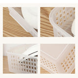 Maxbell 6Pcs Storage Baskets Large Capacity Storage Box for Clothes Cosmetics Closet Clear
