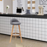 Maxbell Height Barstool Non Slip Modern Counter Stool for Bar Tables Pub Dining Room Gray Linen