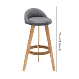 Maxbell Height Barstool Non Slip Modern Counter Stool for Bar Tables Pub Dining Room Gray Linen